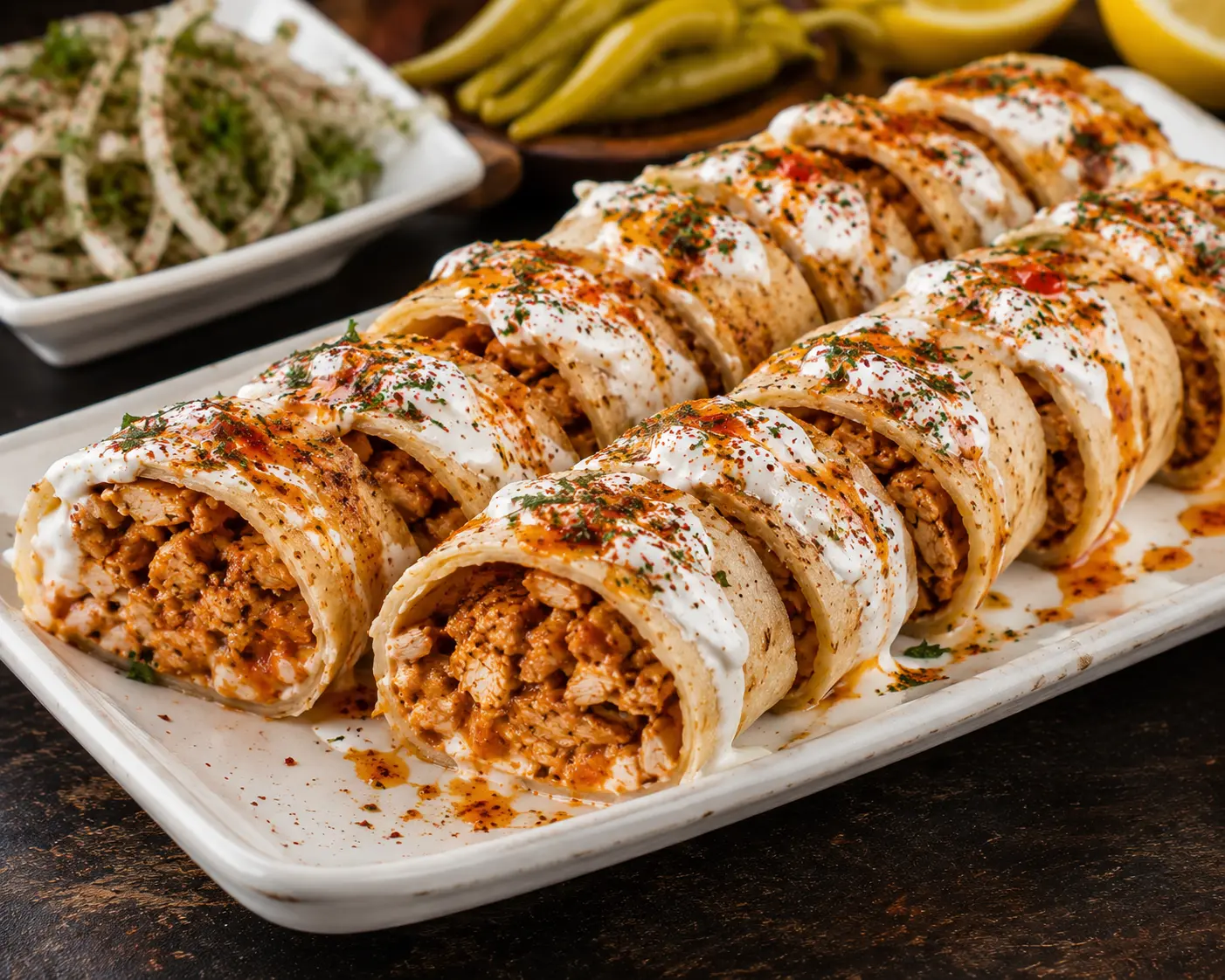 Yoğurtlu Tavuk Sushi